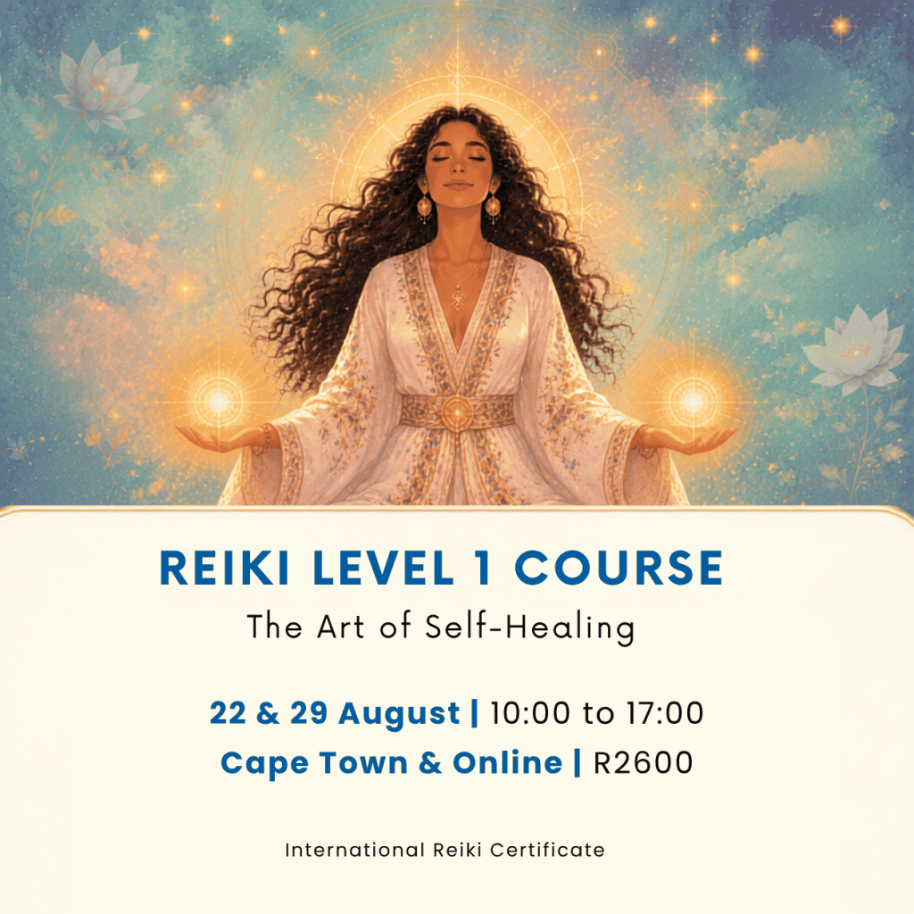 Reiki course promotion with serene imagery